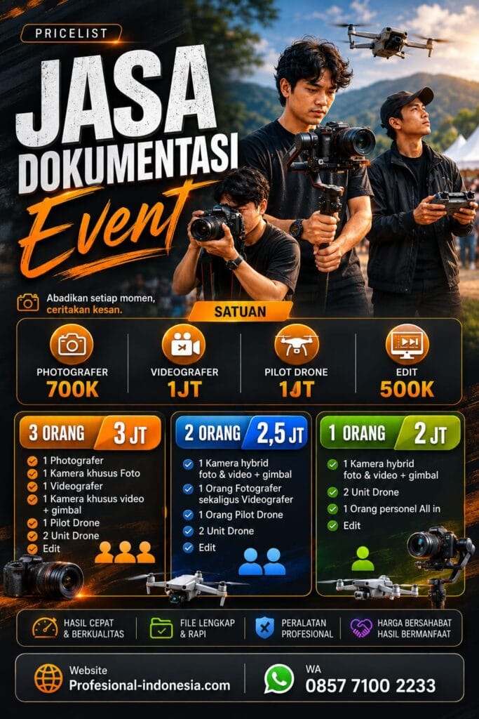 Jasa Dokumentasi Event Profesional untuk Corporate, Seminar, Gathering & Acara Resmi