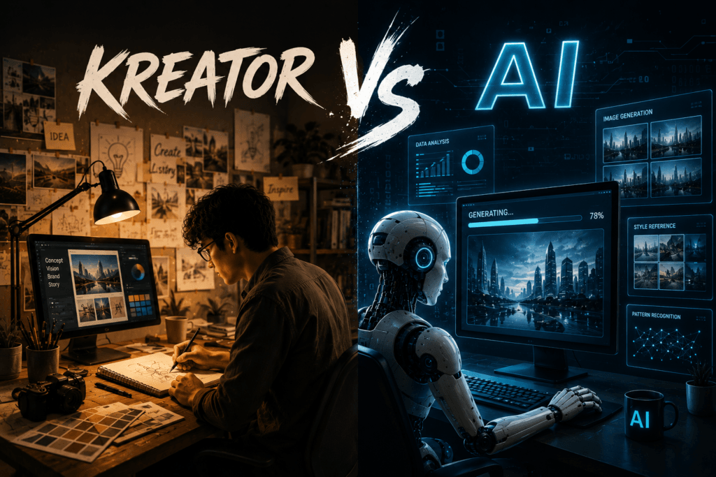 Kreator vs AI: Mengapa Sentuhan Manusia dalam Layanan Kreatif Gak Bakal Tergantikan