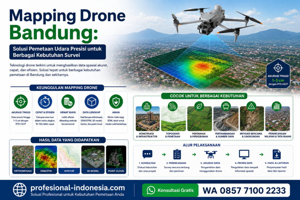 Mapping Drone Bandung: Solusi Pemetaan Udara Presisi untuk Berbagai Kebutuhan Survei
